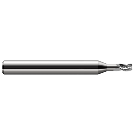 HARVEY TOOL Miniature End Mill - 3 Flute - Corner Radius, 0.0780" (5/64) 944978